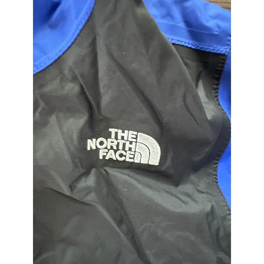 The North Face Kids DryVent Rain Jacket Blue Black Hooded Windbreaker Shell L